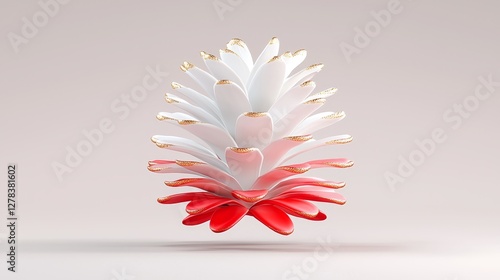 Artistic flower design studio 3d render minimalist aesthetic abstract concept