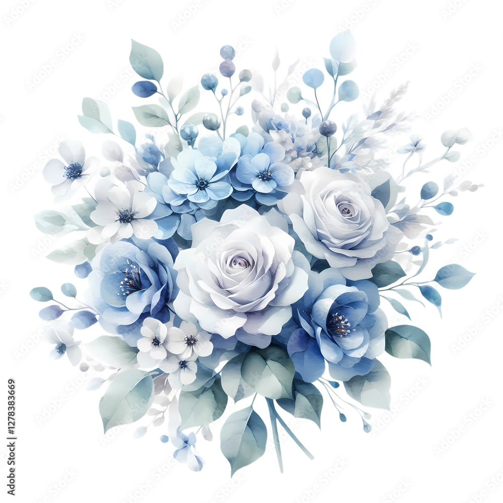 bouquet blue flowers bouquet blue flowers