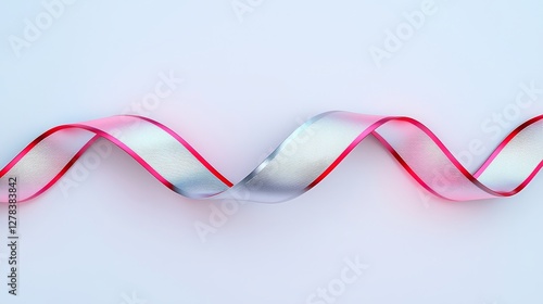 Creative ribbon design studio artistic presentation minimalist environment close-up view visual appeal