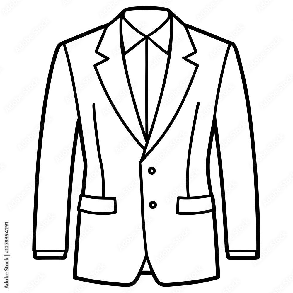 Vector Line Art Suit Patterns Vector Line Art Suit Patterns