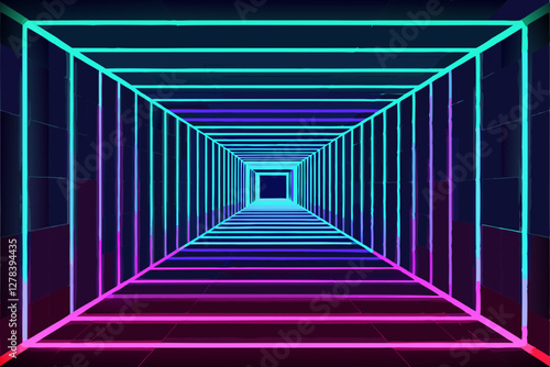 abstract background of a tunnel
