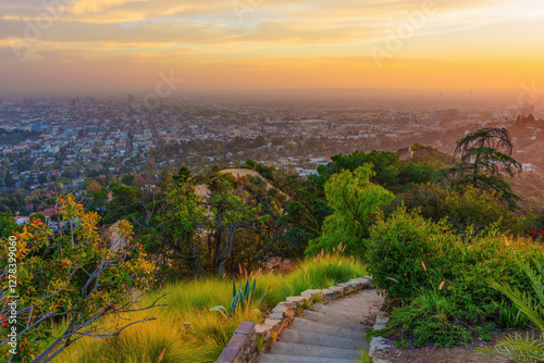 Photos Twilight View of Los Angeles from Griffith Park Trail