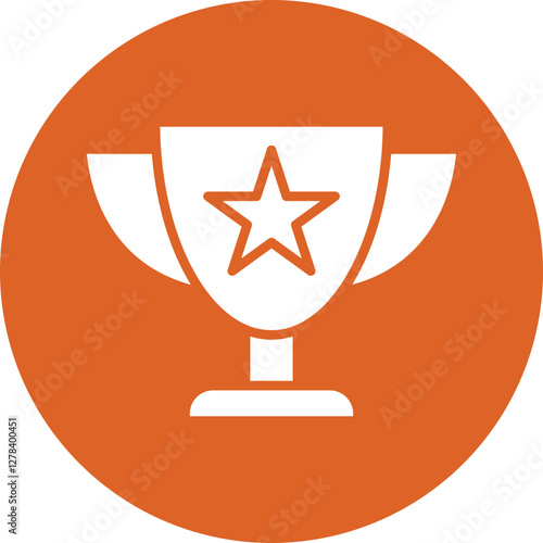 Cup glyph circle icon