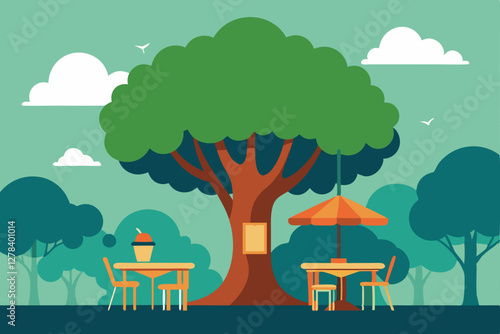 vector illustration of a tree