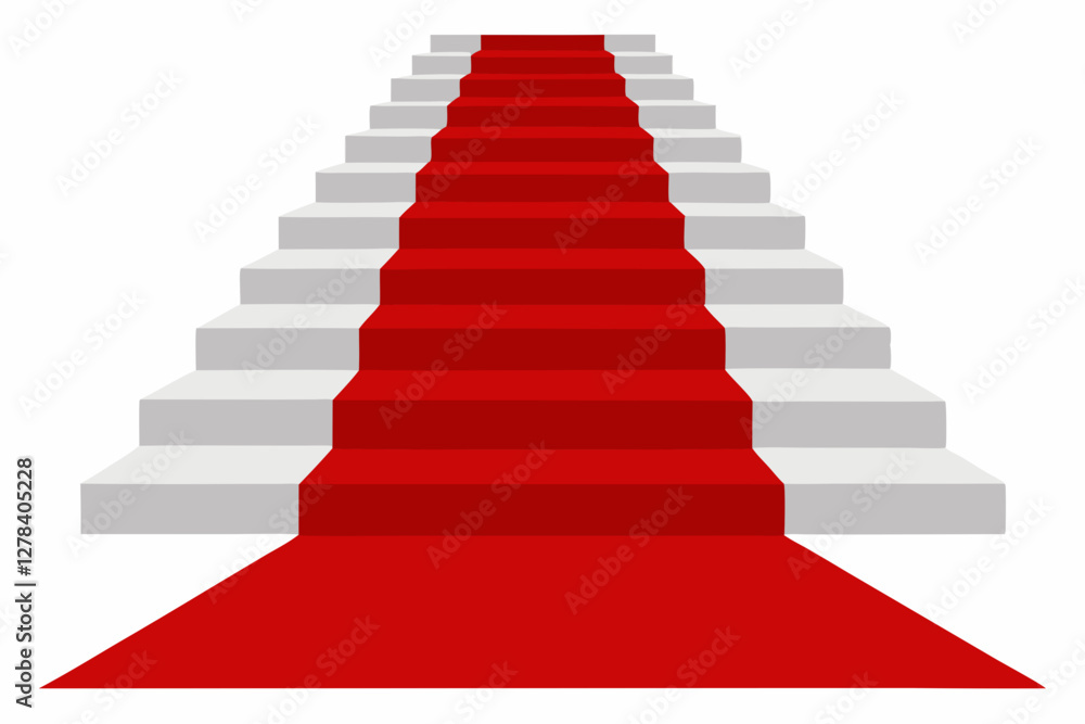 red carpet on white background red carpet on white background
