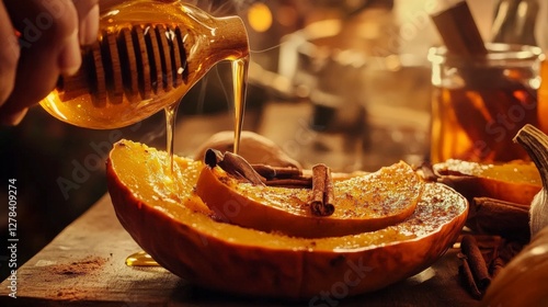 Honey Drizzled Pumpkin Slices: A Warm Autumnal Delight for the Soul