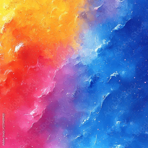 Vibrant color explosion abstract art digital artwork creative space close-up view artistic inspiration