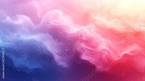 Abstract colorful swirls in cosmic space digital artwork vivid visuals dreamy atmosphere wide angle imagination