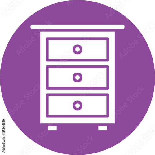 Furniture Assembly glyph circle icon