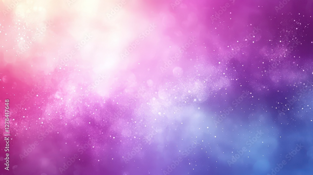Obraz premium Colorful bokeh background, abstract light, vibrant hues, particle effect, design element