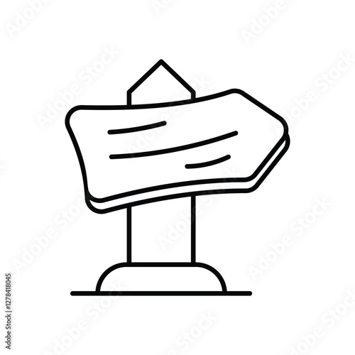Campground Sign Vector icon