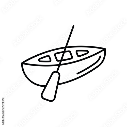 Canoe Vector icon