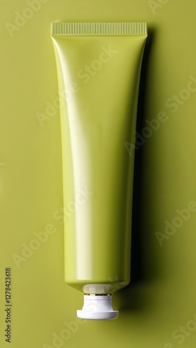 Tube on green background