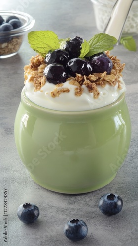 Scrumptious Blueberry Yogurt Parfait with Granola - A Healthy and Delicious Breakfast