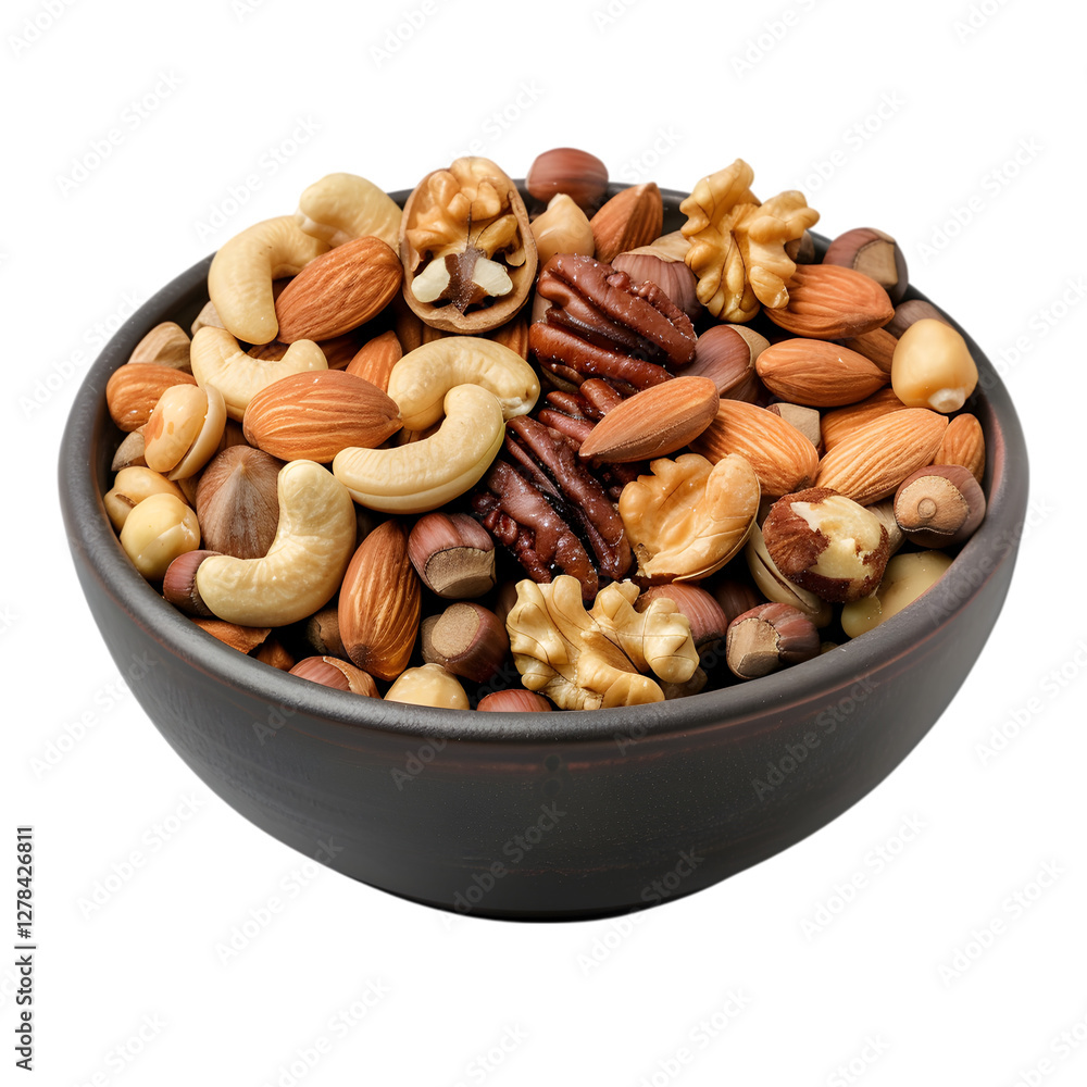 Assorted Nuts in a Bowl Healthy Snack Mix Assorted Nuts in a Bowl Healthy Snack Mix