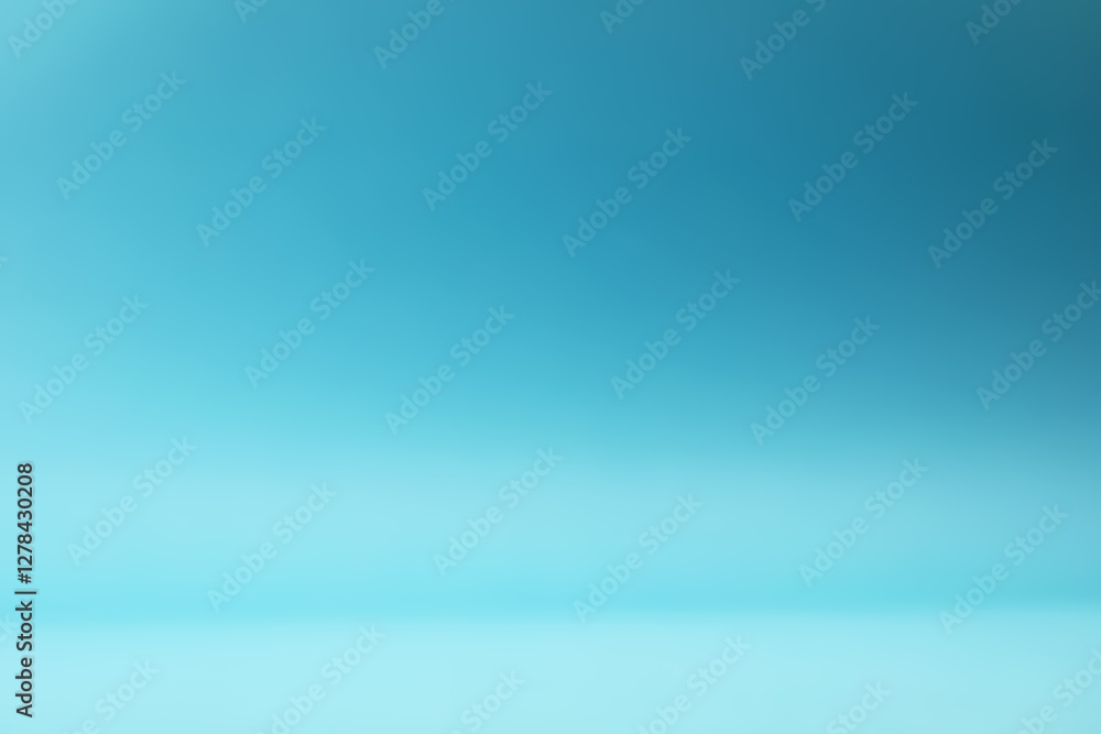Obraz premium Light blue gradient background. Abstract color backdrop for design