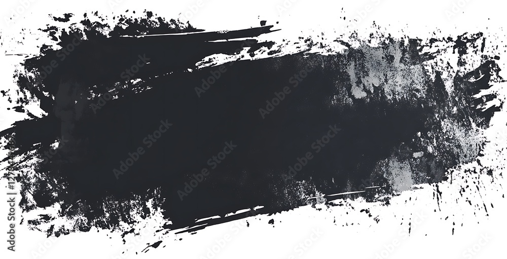 Obraz premium Abstract black and white grunge texture border background with distressed edges for vintage-inspired designs