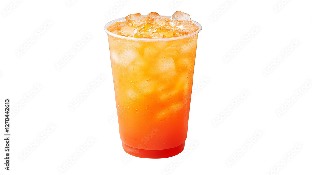 Tall glass of freshly squeezed orange juice, a refreshing and healthy beverage Tall glass of freshly squeezed orange juice, a refreshing and healthy beverage
