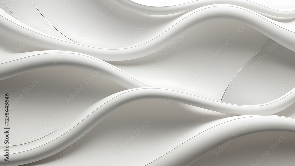Elegant Minimalist White Wave Texture, Seamless Monochrome Pattern Background Elegant Minimalist White Wave Texture, Seamless Monochrome Pattern Background