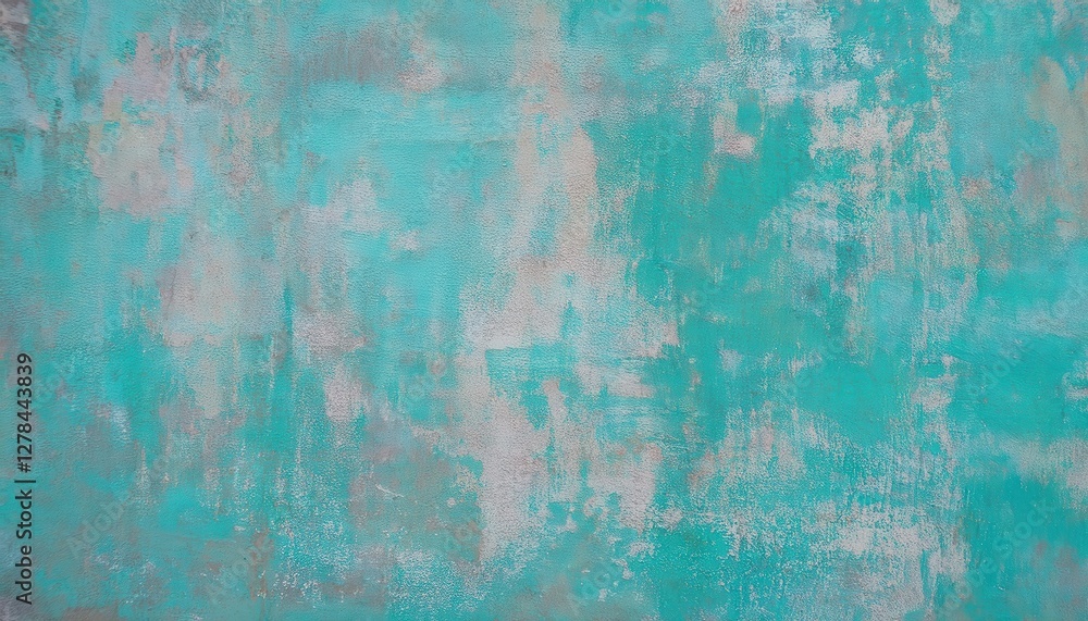 textured turquoise wall with weathered paint, abstract artistic background for interior design or digital projects textured turquoise wall with weathered paint, abstract artistic background for interior design or digital projects