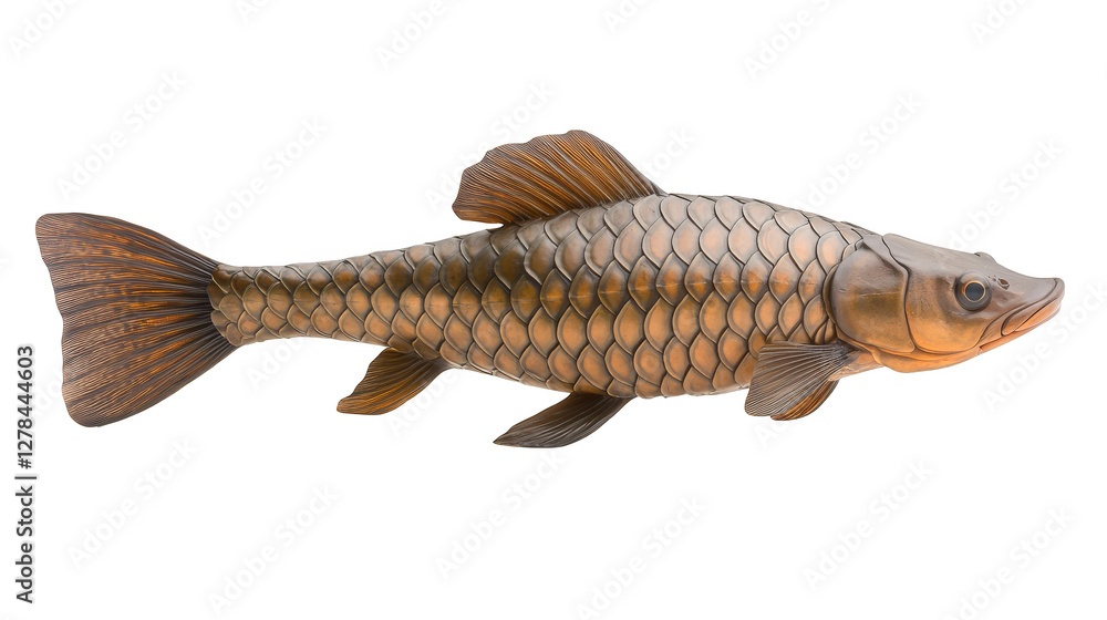 Fototapeta premium Graceful fish with flowing fins navigating a vibrant underwater seascape exotic