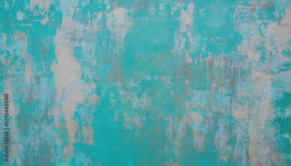 textured turquoise wall with weathered paint, abstract artistic background for interior design or digital projects textured turquoise wall with weathered paint, abstract artistic background for interior design or digital projects