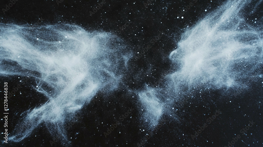 Cosmic chalk dust on black chalkboard texture for background design Cosmic chalk dust on black chalkboard texture for background design