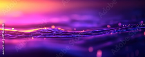 Purple sunset water ripple texture, vibrant background