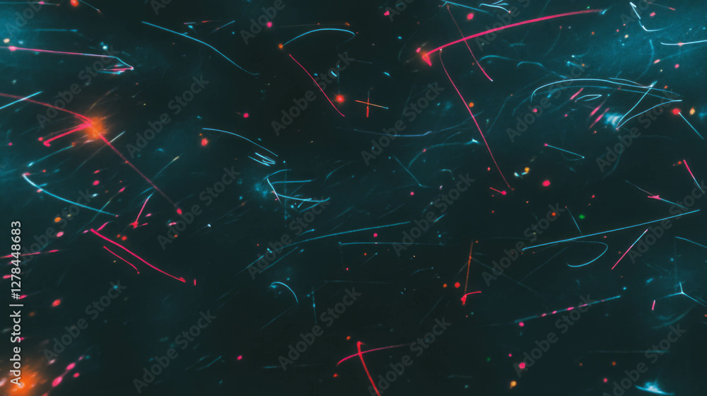 Fototapeta premium Abstract blackboard texture with vibrant angled chalk lines
