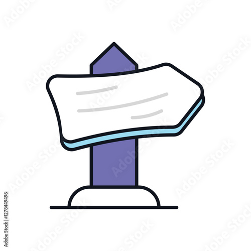 Campground Sign Vector icon