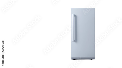 White refrigerator with open door  explore the spacious interior for food storage and freshness