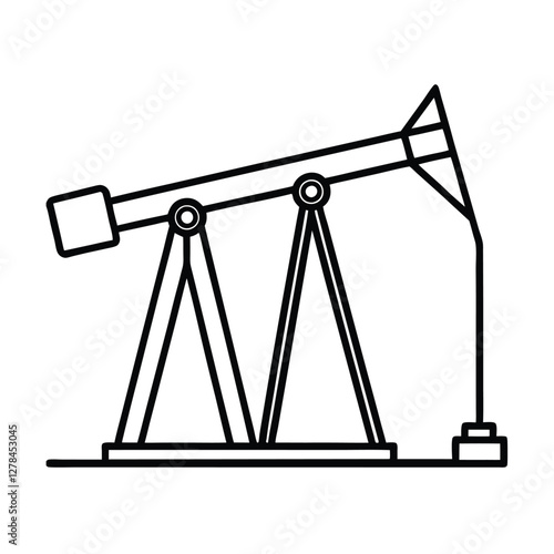 vector illustration of a black and white icon with a rope