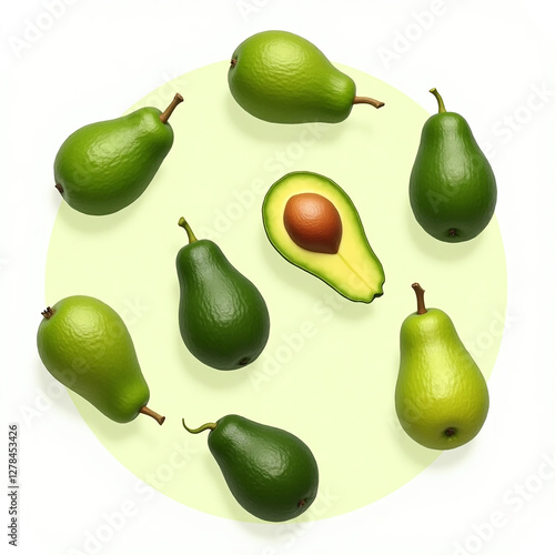 Generative AI Creates Avocado Fruit