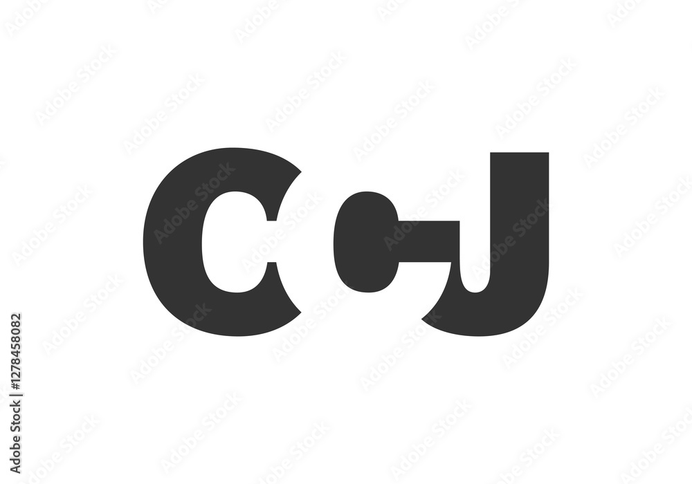 CCJ logo design. Initial letter C C J bold font style for tech startups, consulting, corporate branding. Creative company name, headlines typography identity, trendy logotype.