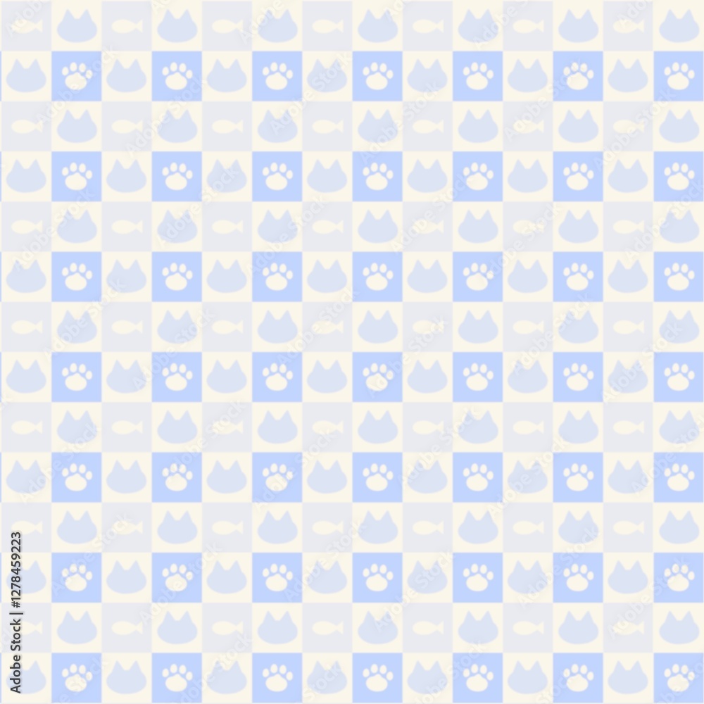 Cat seamless pattern and background Cat seamless pattern and background
