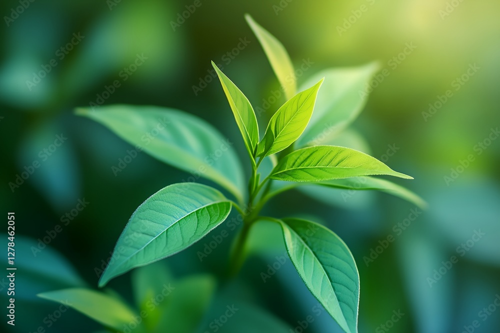 Leafy green plant with a bright green color Leafy green plant with a bright green color
