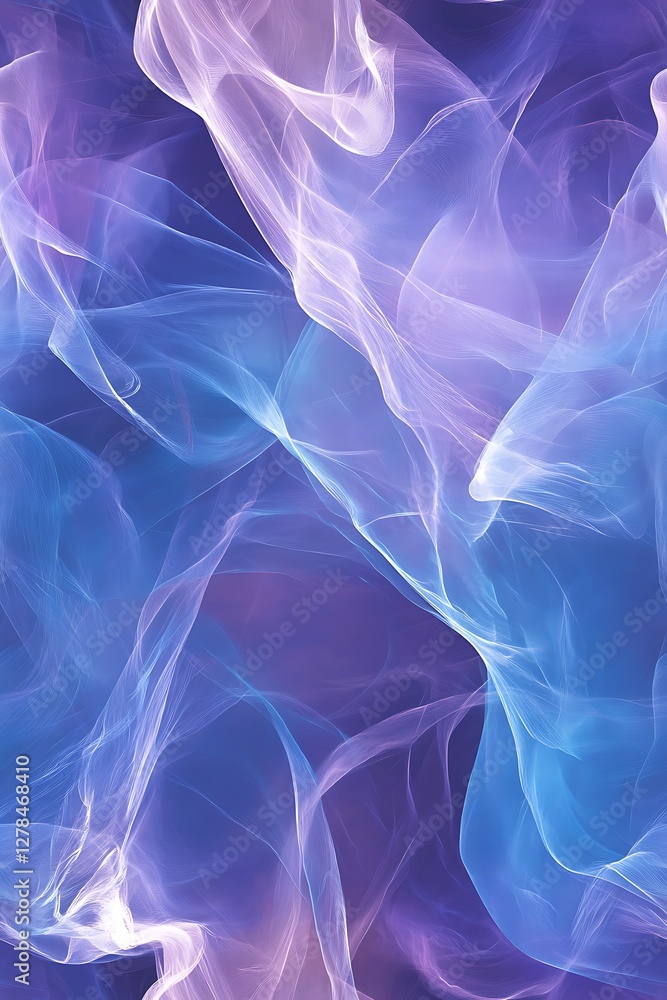 Fototapeta premium Abstract fluid blue and purple marble seamless texture background