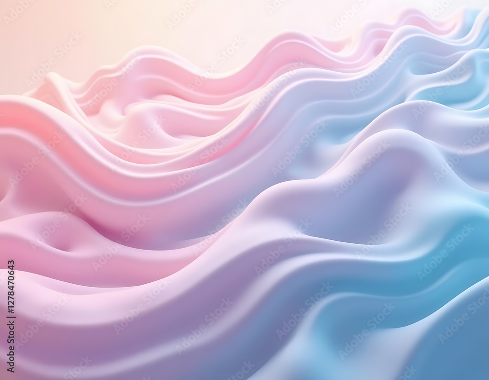 Obraz premium Pastel Abstract Waves