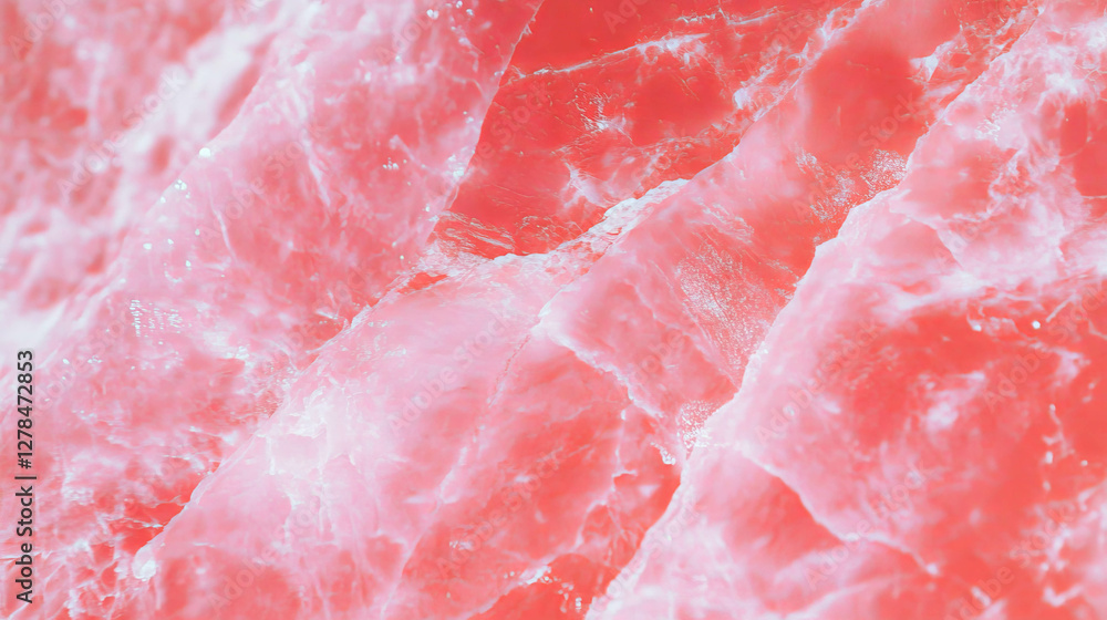 Glossy hot pink marble texture with white veins for creative design and backgrounds Glossy hot pink marble texture with white veins for creative design and backgrounds