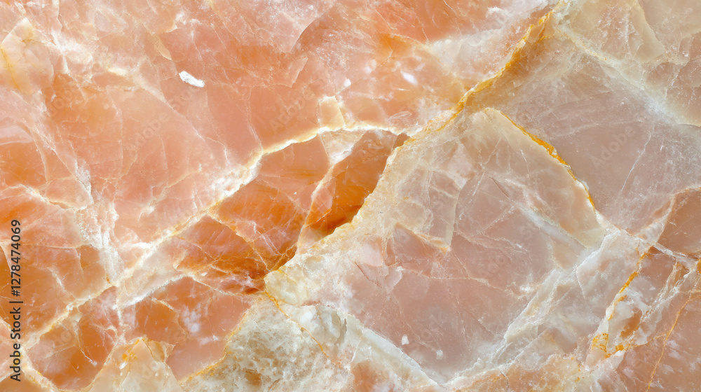 Glossy pink marble texture with light stone veins for elegant design and home decor Glossy pink marble texture with light stone veins for elegant design and home decor