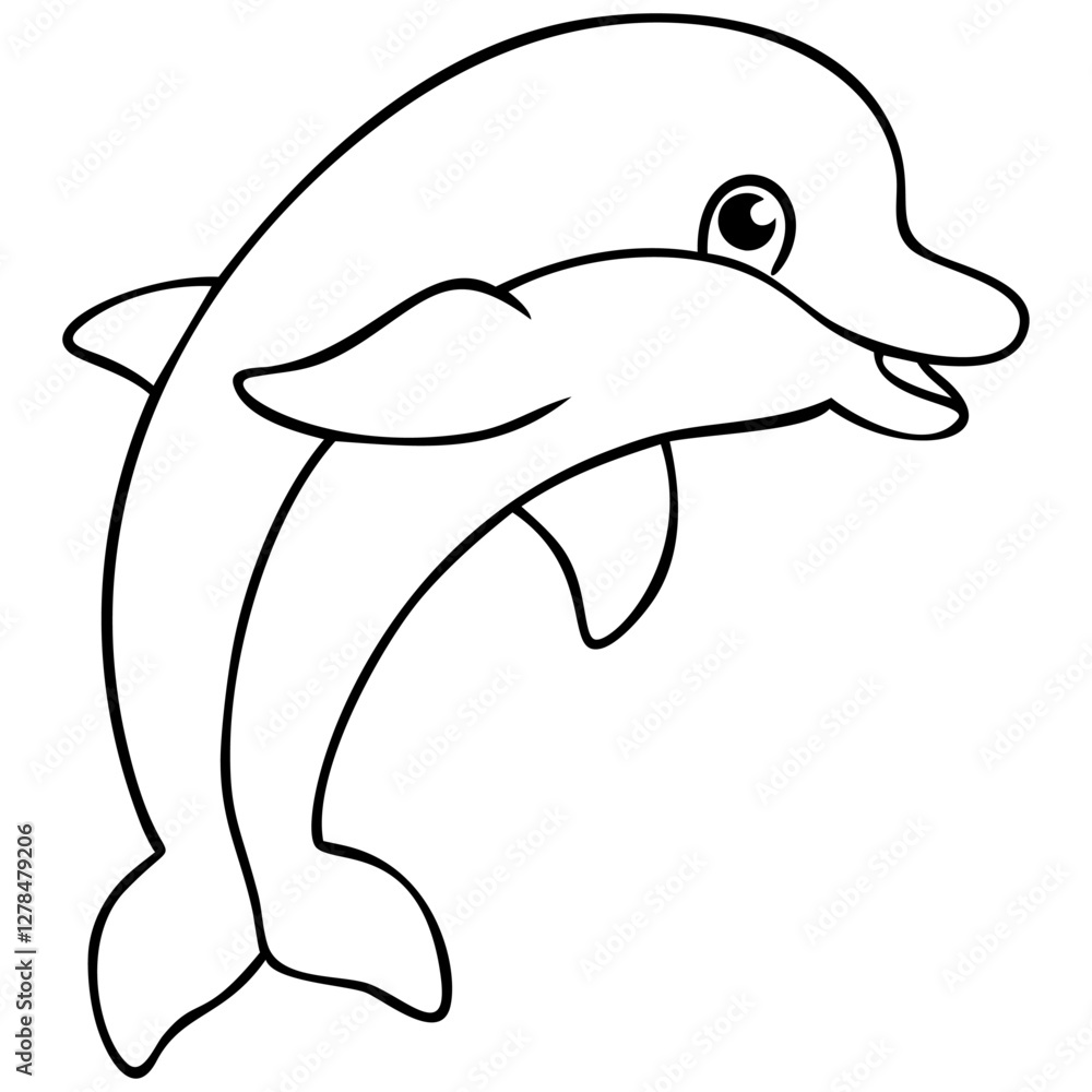 Playful Dolphin Vector Graphic Art Illustrations Playful Dolphin Vector Graphic Art Illustrations