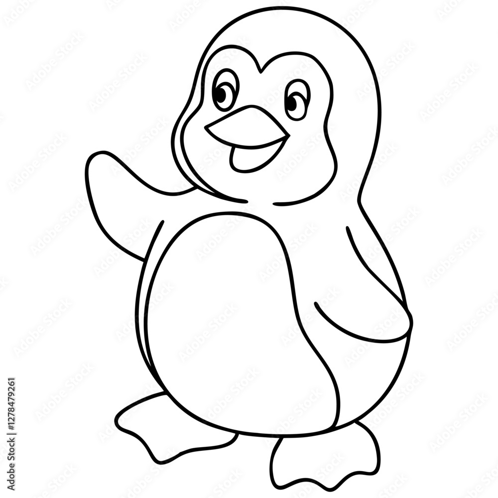 Penguin Vector Graphic Art Illustration Penguin Vector Graphic Art Illustration