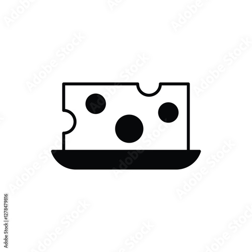 Cheese vector icon