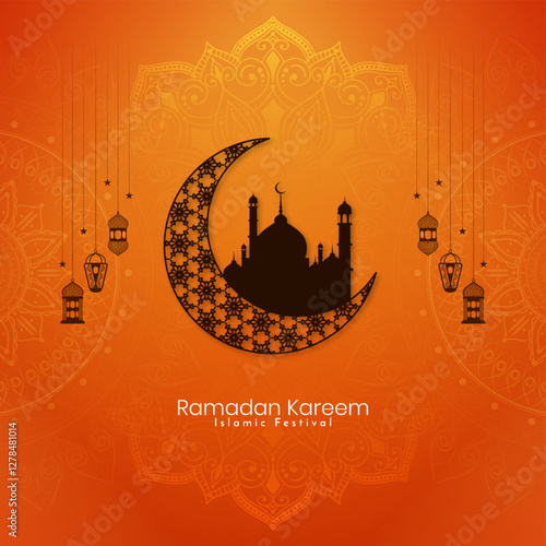 Ramadan Kareem Islamic festival decorative muslim background