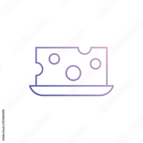Cheese vector icon