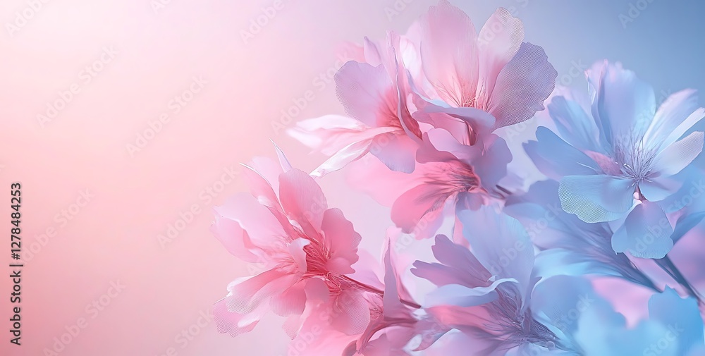 Obraz premium Abstract Pink and blue gradient background