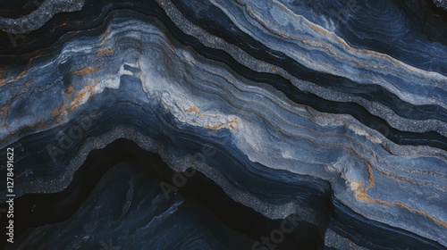 Wallpaper Mural Natural limestone texture with dark grey streaks for artistic background or design Torontodigital.ca