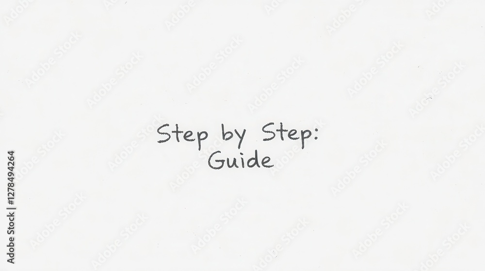 Simple and Clean Step-by-Step Guide Text Design Simple and Clean Step-by-Step Guide Text Design