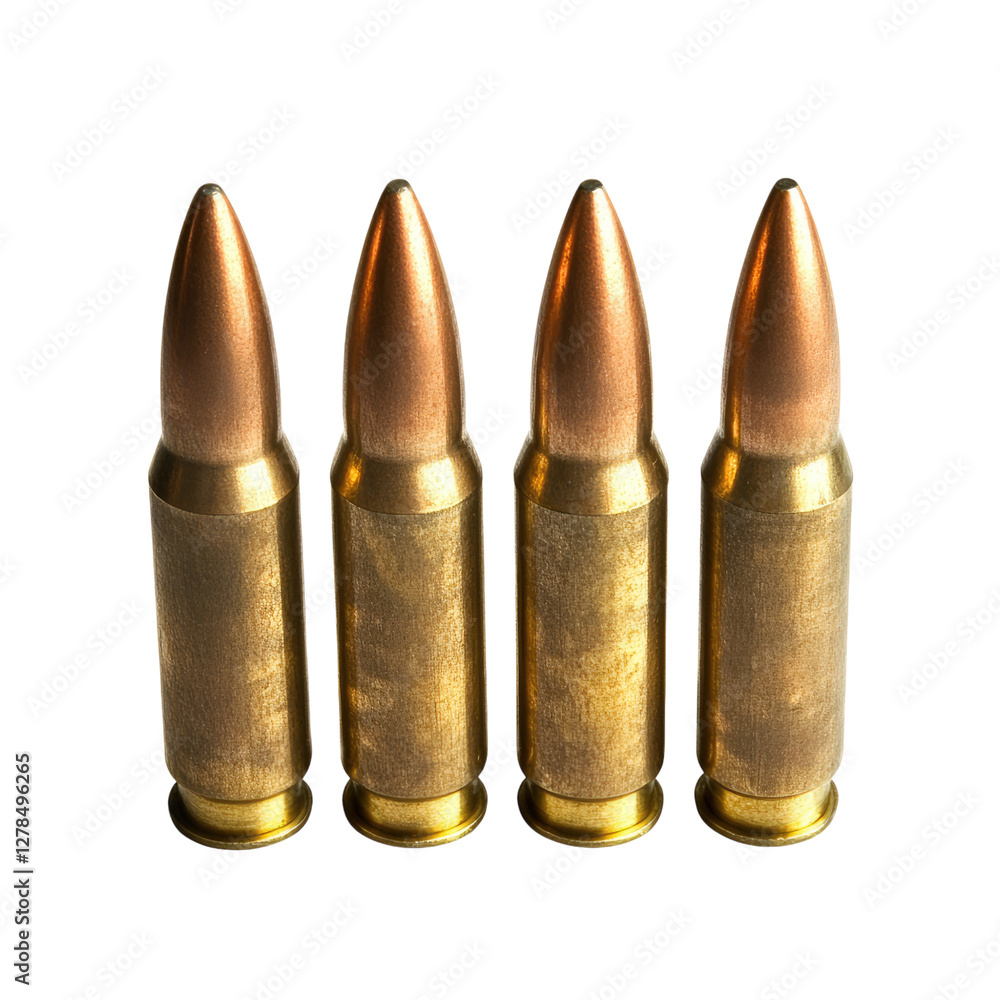 Bullets isolated on a Transparent background, Bullets isolated on a Transparent background,