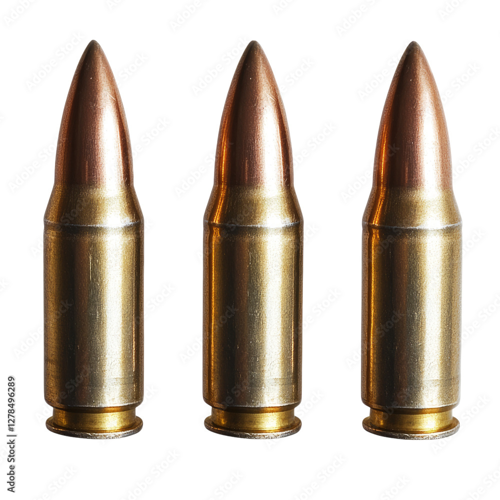 Bullets isolated on a Transparent background, Bullets isolated on a Transparent background,